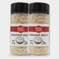 2 Jars Laura Lynn Minced Onion, 2 oz