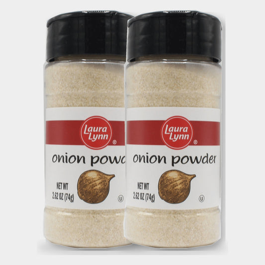 2 Jars Laura Lynn Onion Powder, 2.62 oz