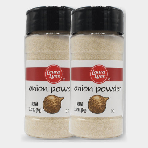2 Jars Laura Lynn Onion Powder, 2.62 oz