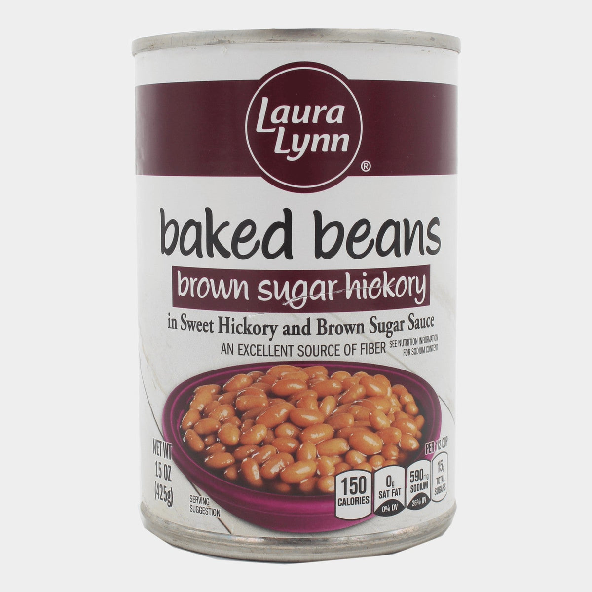 6 Cans Laura Lynn Baked Beans Brown Sugar Hickory, 15 oz