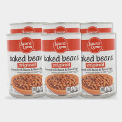 6 Cans Laura Lynn Original Baked Beans, 15 oz