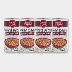 4 Cans Laura Lynn Baked Beans Brown Sugar Hickory, 28 oz