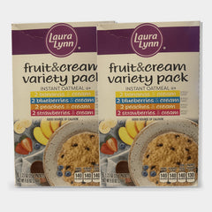 2 Boxes Laura Lynn Instant Oatmeal Variety, 9.8 oz