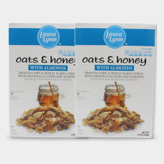 2 Boxes Laura Lynn Oats and Honey with Almonds, 12 oz