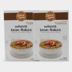 2 Boxes Laura Lynn Wheat Bran Flakes, 16 oz