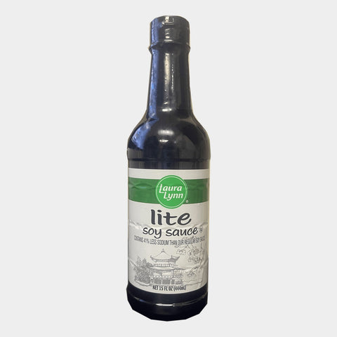 4 Bottles Laura Lynn Lite Soy Sauce, 15 oz