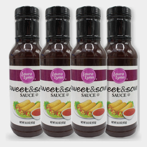4 Bottles Laura Lynn Sweet & Sour Sauce, 14.5 oz