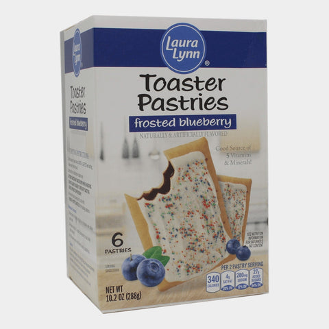 2 Boxes Laura Lynn Frosted Blueberry Toaster Pastries, 10.2 oz