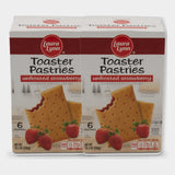 2 Boxes Laura Lynn Unfrosted Strawberry Pastries, 10.2 oz