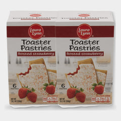 2 Boxes Laura Lynn Frosted Strawberry Toaster Pastries, 10.2 oz