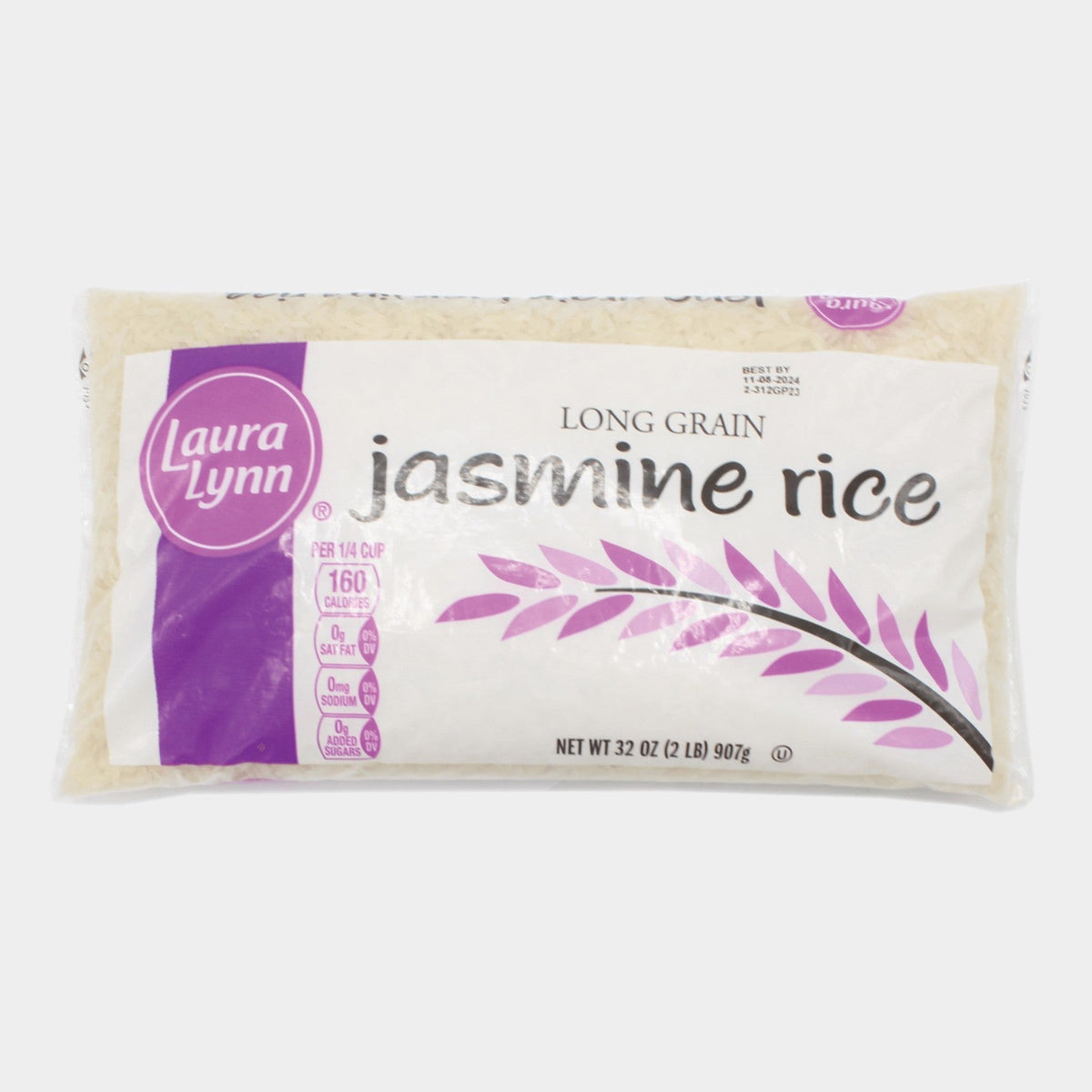 4 Bags Laura Lynn Jasmine Rice Bag, 2 lb