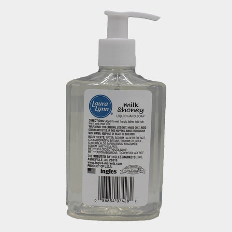 Laura Lynn Liquid Soap Milk & Honey, 8 oz