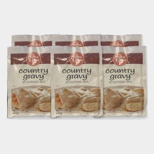 6 Packets Laura Lynn Country Gravy Mix, 1.25 oz