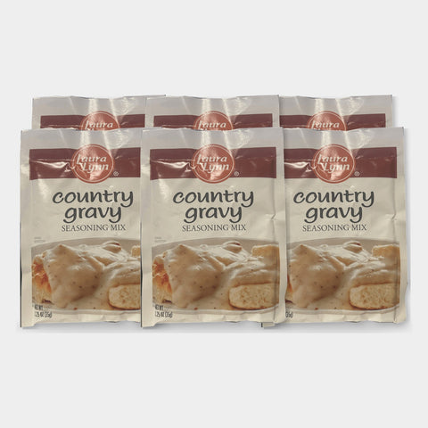 6 Packets Laura Lynn Country Gravy Mix, 1.25 oz