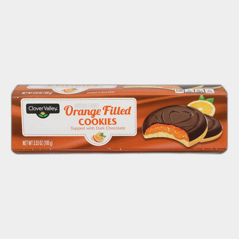 Clover Valley Orange Filled Cookies, 3.53 oz