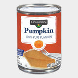 4 Cans Clover Valley Canned Pumpkin, 100% Pure Pumpkin, 15 oz