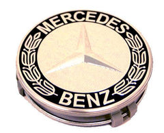 BLACK Wheel Center Caps Mercedes Benz Rim Emblem Hub-0