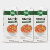 3 Cartons Laura Lynn Vegetable Broth, 32 oz