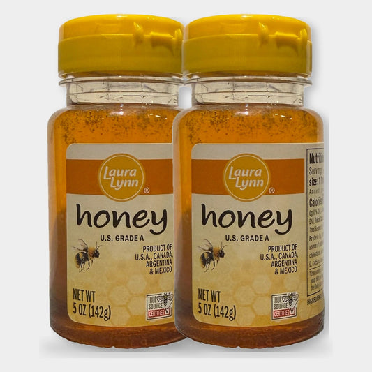 2 Bottles Laura Lynn Honey, 5 oz