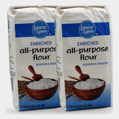 2 Bags Laura Lynn All Purpose Flour, 2 lb