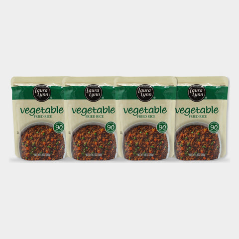 4 Pouches Laura Lynn Vegetable Ready to Heat Fried Rice, 8.8 oz