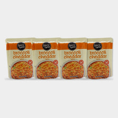 4 Pouches Laura Lynn Broccoli Cheddar Ready to Heat Rice, 8.8 oz