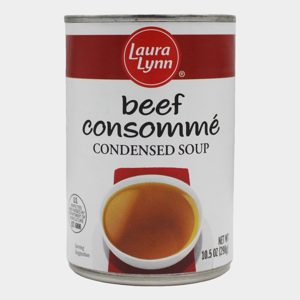 6 Cans Laura Lynn Beef Consomme, 10.5 oz