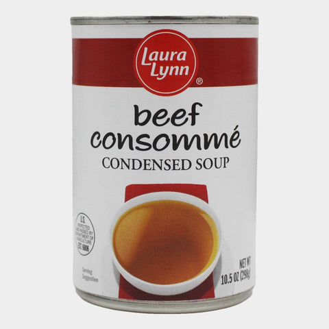 6 Cans Laura Lynn Beef Consomme, 10.5 oz