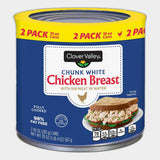 3 Packs Clover Valley Chunk White Chicken Breast in Water, 10 oz Cans, 2 pk