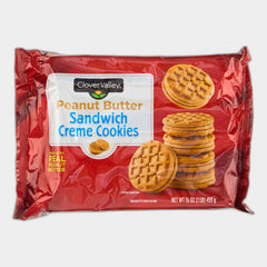 Clover Valley Peanut Butter Sandwich Crème Cookies, 16 oz