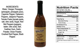 3 BOTTLES D'Vine Foods Chunky Five Pepper Super Hot Sauce 12 oz