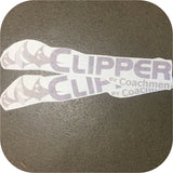 2 Stickers Decals Coachmen Clipper Pop Up Camper 106 107 Sport 1270 POPUP