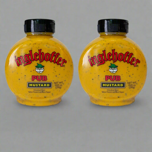 2 Bottles of Inglehoffer Classic Pub Mustard, 10.25 oz