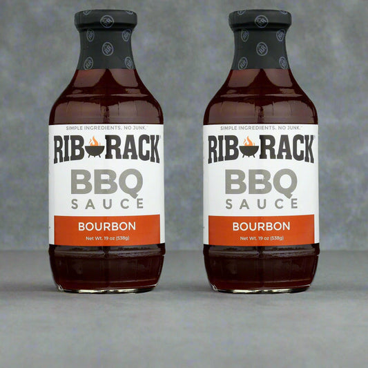 2 Bottles of Rib Rack Southern Bourbon BBQ Sauce, 19 oz