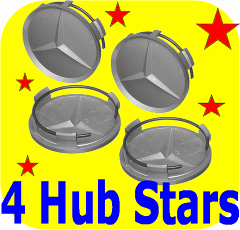 4 Hub Cap Stars Mercedes Benz C 220 230 280 C36 34 202