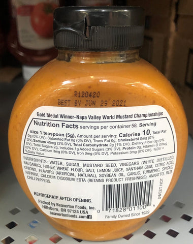Inglehoffer Sweet Hot Mustard, 10 oz