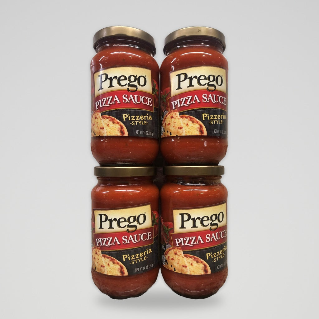 4 Jars of Pizzeria Style Prego Pizza Sauce, 14 oz