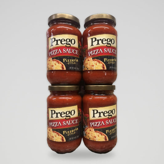 4 Jars of Pizzeria Style Prego Pizza Sauce, 14 oz