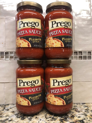 4 JARS Pizzeria Style Prego Pizza Sauce 14 oz Jar Tomato Maker Crust Pie