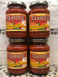 4 JARS Classico Signature Recipes Traditional Pizza Sauce 14 oz Jar Tomato Pie