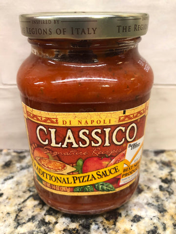 4 JARS Classico Signature Recipes Traditional Pizza Sauce 14 oz Jar Tomato Pie