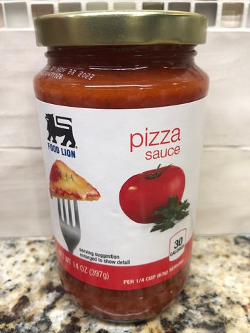 4 JARS Food Lion Classic Pizza Sauce 14 oz Jar Tomato Cheese Maker Crust Pie