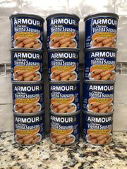 12 Cans Armour Chicken Vienna Sausage Meat 4.6 oz Wiener FREE SHIP