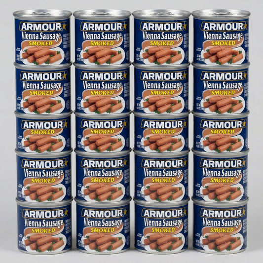 12 Cans of Armour Smoked Vienna Sausage Meat, 4.6 oz