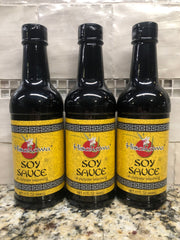 3 BOTTLES Hisakawa Soy Sauce All Purpose Seasoning 15 oz Steak Chicken Rice