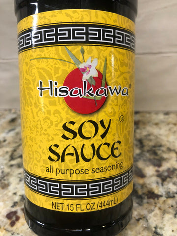 3 BOTTLES Hisakawa Soy Sauce All Purpose Seasoning 15 oz Steak Chicken Rice