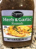 3 BOTTLES Supreme Tradition Herb & Garlic Marinade Sauce Meat 12.25 oz