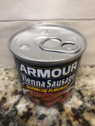 12 Cans Armour Barbecue Flavored Vienna Sausage Meat 4.6 oz Wiener FREE SHIP