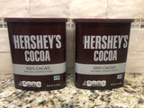 2 Cans Hershey's Unsweetened Cocoa Powder 23 oz Chocolate Milk Dessert Baking