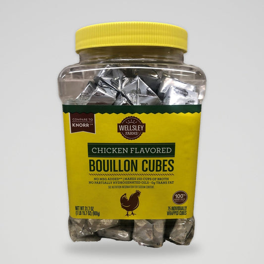 Wellsley Farms Chicken Flavored Bouillon Cubes 75 count Stock Soup